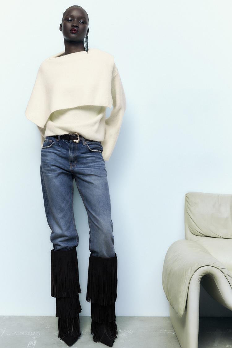 Zara fringe boots top